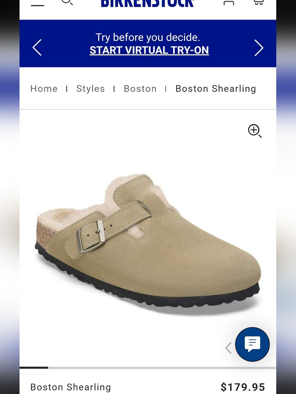 Birkenstock Boston Shearling Clog in Light Taupe Size 11 (42) Must Have For Fall